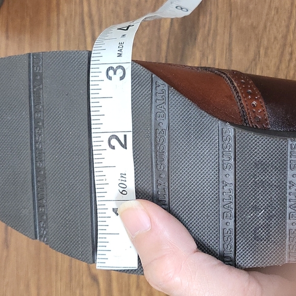 BALLY Wedge Leather Oxford Teo Toned Mahogany/Espresso - Picture 12 of 12